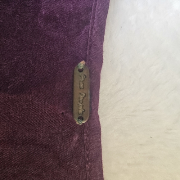 Free People -Women's XS Purple Sleeveless Tunic, Dress Embroided - Picture 7 of 7